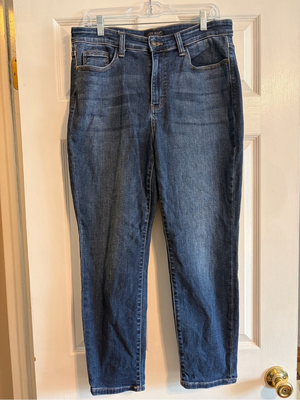 Judy Blue High Rise Cropped Slim Jeans Size 13 31 Medium Dark Wash JB82390DK